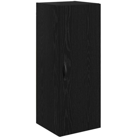 Wall Mounted Cabinet Black Oak 34.5 x 34 x 90 cm vidaXL (1/5)