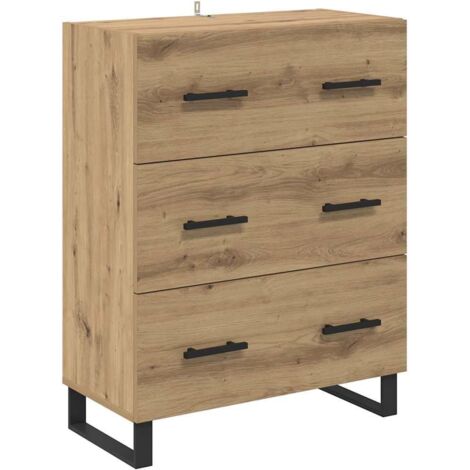 Sideboard with Drawer Artisan Oak 69.5 x 34 x 90 cm vidaXL (1/5)