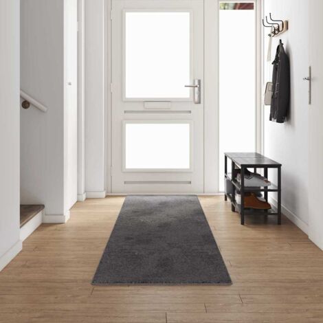 Carpet Runner Grey 80 x 500 cm 100% Polypropylene Tuft vidaXL