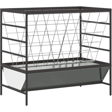 Livestock Feeder Silver 100 x 60 x 90 cm Galvanised Steel vidaXL