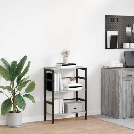 Bookshelf Grey Sonoma 60 x 29.5 x 81 cm Engineered Wood vidaXL (1/5)