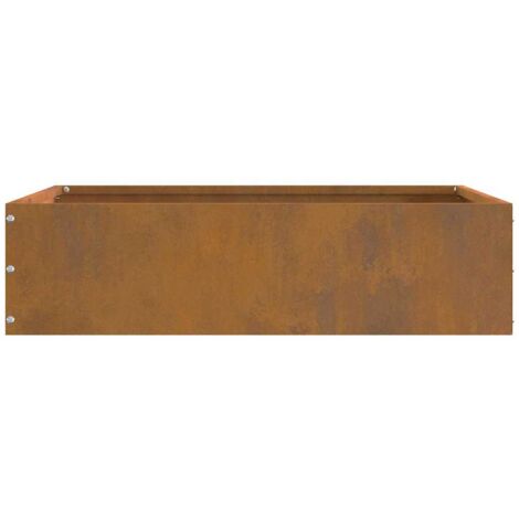 Lawn Edging Rusty 50 x 50 x 13 cm Weathering Steel vidaXL