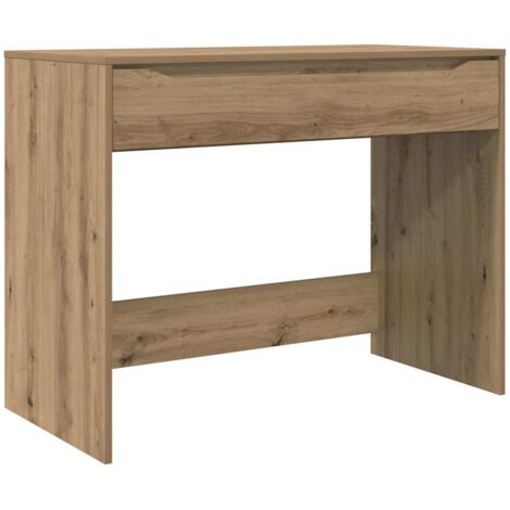 Desk with Drawer Artisan Oak 100 x 50 x 78 cm Engineered Wood vidaXL