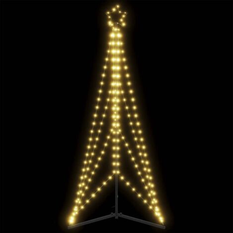LED Christmas Tree 363 LEDs Warm White 182 cm vidaXL (1/5)