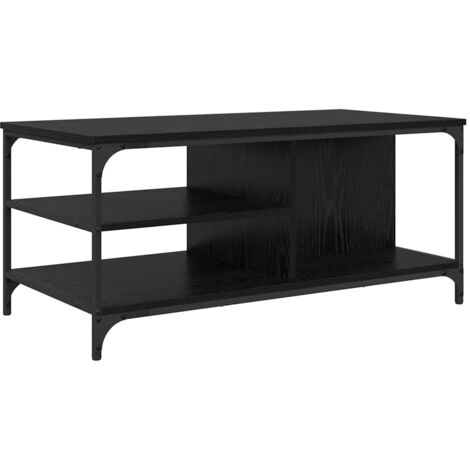 Coffee Table Black Oak 100 x 50 x 45 cm Engineered Wood vidaXL