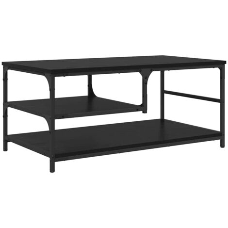 Coffee Table Black Oak 90 x 49 x 40 cm Engineered Wood vidaXL (1/5)