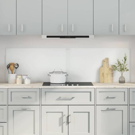 Kitchen Backsplash 2 pcs Transparent 90 x 50 cm Tempered Glass vidaXL