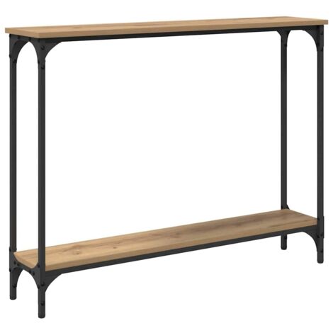 Console Table Artisan Oak 100 x 22.5 x 75 cm Engineered Wood vidaXL