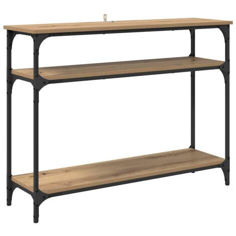 Console Table Artisan Oak 100 x 29 x 75 cm Engineered Wood vidaXL