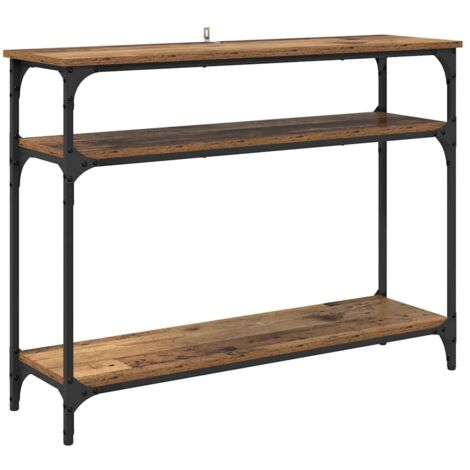 Console Table Old Wood 100 x 29 x 75 cm Engineered Wood vidaXL