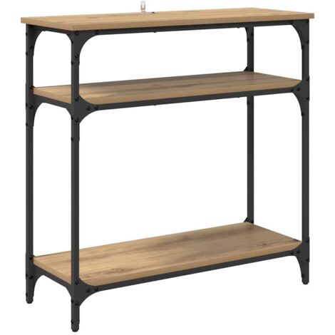 Console Table Artisan Oak 75 x 29 x 75 cm Engineered Wood vidaXL