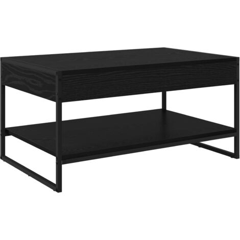 Coffee Table Black Oak 80 x 50 x 40 cm Engineered Wood vidaXL (1/5)