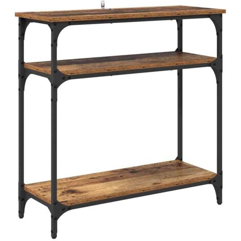 Console Table Old Wood 75 x 29 x 75 cm Engineered Wood vidaXL