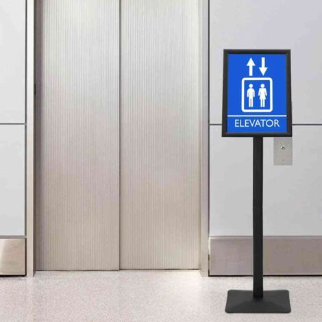 Pedestal Poster Stand Silver A3 Cast Iron vidaXL