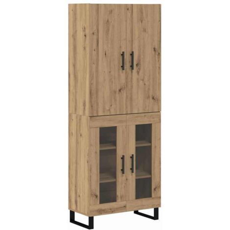 Highboard 2 pcs Artisan Oak 69.5 x 34 x 180 cm vidaXL