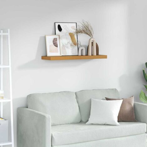 Wall Shelf Wall-mounted Beige 80 x 23.5 x 4 cm Engineered Wood vidaXL