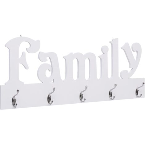Wall Mounted Coat Rack FAMILY 74x29.5 cm vidaXL