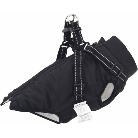 Dog Coat Black L24 vidaXL
