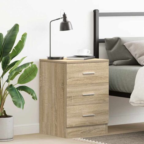 Bedside Cabinet Sonoma Oak 38x35x56 cm Engineered Wood vidaXL (1/5)