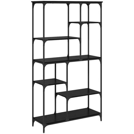 Bookshelf Black Oak 99 x 35.5 x 176 cm Engineered Wood vidaXL (1/5)