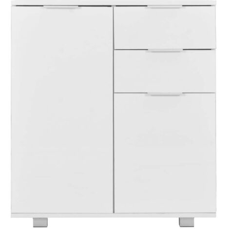 Sideboard High Gloss White 71x35x80 cm Engineered Wood vidaXL