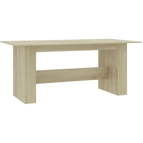 Dining Table Sonoma Oak 180x90x76 cm Engineered Wood vidaXL