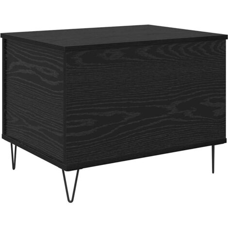 Coffee Table Black Oak 60 x 44.5 x 45 cm Engineered Wood vidaXL