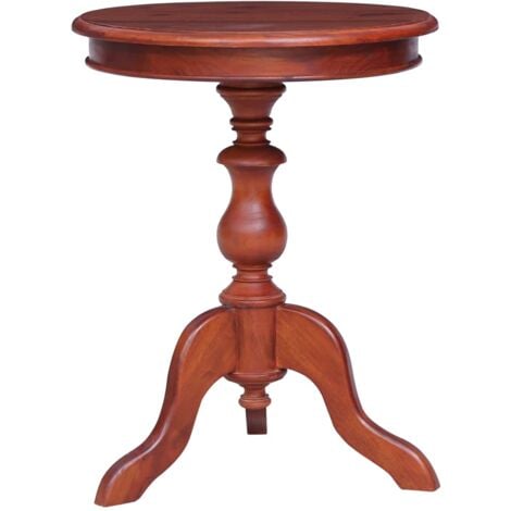 vidaXL Side Table 50x50x65 cm Solid Mahogany Wood Brown