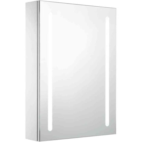 LED Bathroom Mirror Cabinet 50x13x70 cm vidaXL