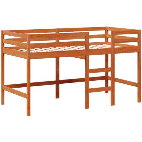 Day Bed Set 2 pcs Wax Brown Solid Pine Wood vidaXL