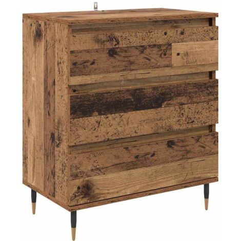 Sideboard with Drawer Old Wood 60 x 35 x 70 cm Engineered Wood vidaXL (1/5)