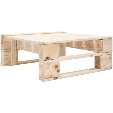 Garden Pallet Ottoman Wood vidaXL