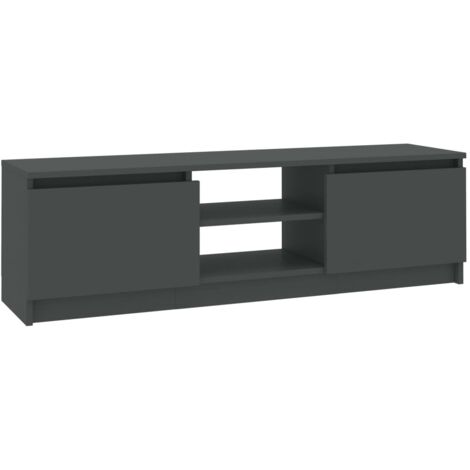 TV Cabinet Grey 120x30x35.5 cm Engineered Wood vidaXL (1/5)