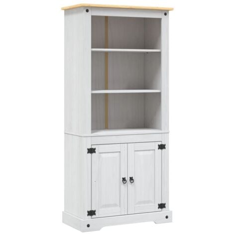 Cupboard Mexican Pine Corona Range White 80x40x170 cm vidaXL