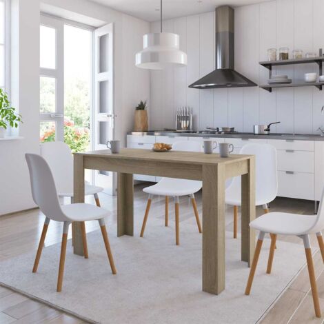 Dining Table Sonoma Oak 120x60x76 cm Engineered Wood vidaXL