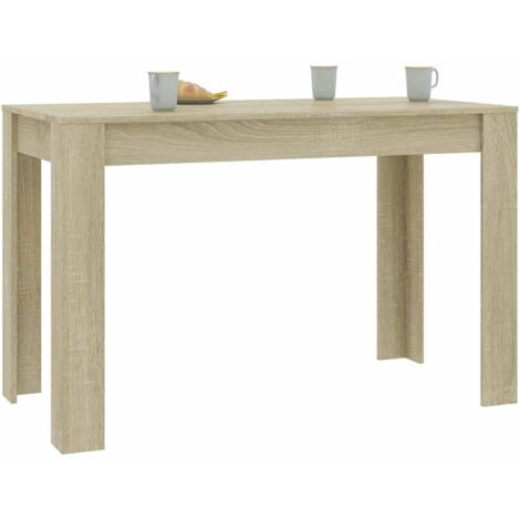 Dining Table Sonoma Oak 120x60x76 cm Engineered Wood vidaXL