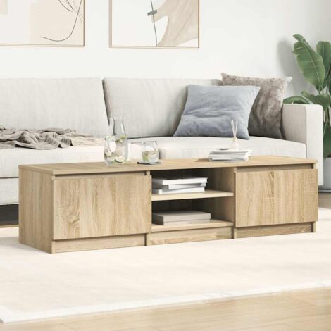 TV Cabinet Sonoma Oak 140x40x35.5 cm Engineered Wood vidaXL