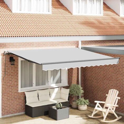 vidaXL Awning Manual Anthracite 3.5 x 2.5 m Metal