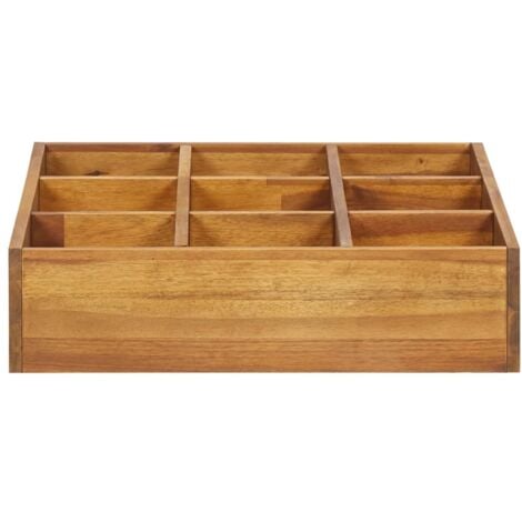 Herb Garden Raised Bed Solid Acacia Wood 60x60x15 cm vidaXL