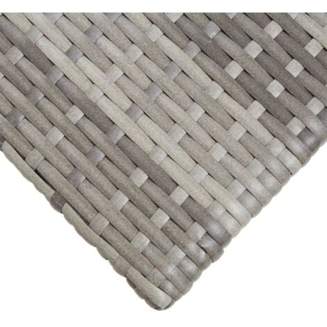 Tea Table Grey 50x50x47 cm Poly Rattan vidaXL