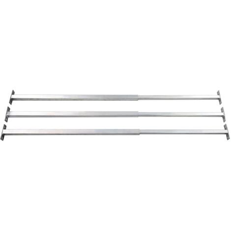 Adjustable Security Window Bars 3 pcs 710-1200 mm vidaXL