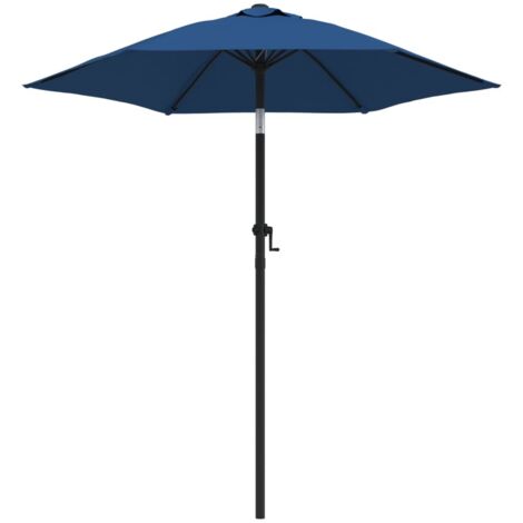 Garden Parasol Blue 200x224 cm Aluminium vidaXL