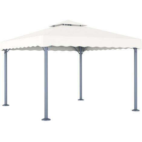 Gazebo 300x300 cm Cream Aluminium vidaXL (1/4)