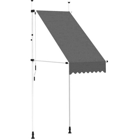 Manual Retractable Awning 100 cm Anthracite vidaXL