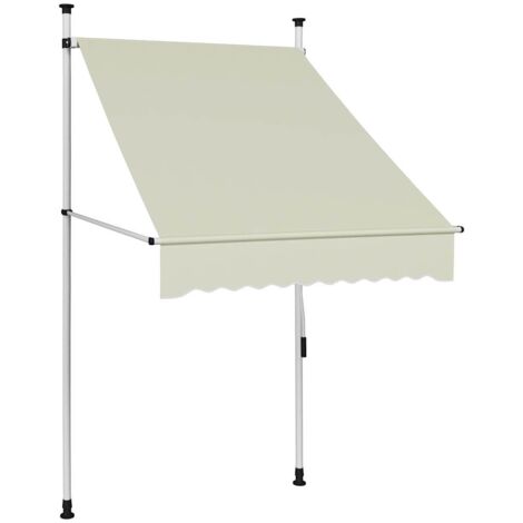 vidaXL Manual Retractable Awning 100 cm Cream
