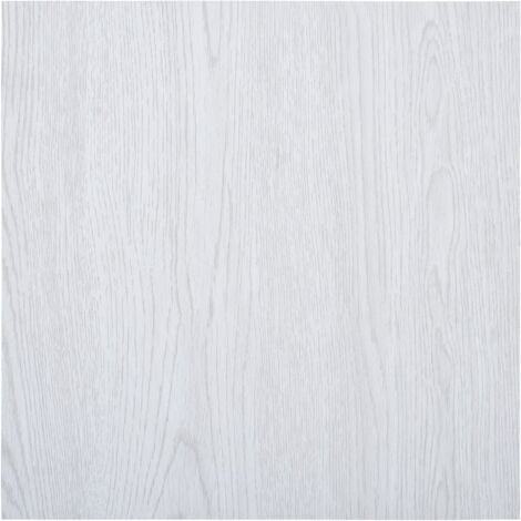 vidaXL Self-adhesive Flooring Planks 5.11 m² PVC White - White