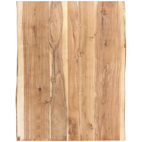 Table Top Solid Acacia Wood 80x(50-60)x3.8 cm vidaXL