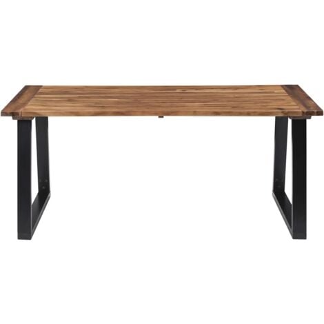 Dining Table Solid Acacia Wood 180x90 cm vidaXL