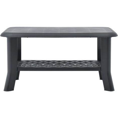 Coffee Table Anthracite 90x60x46 cm Plastic vidaXL