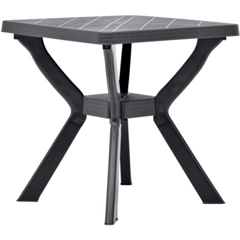 Bistro Table Anthracite 70x70x72 cm Plastic vidaXL